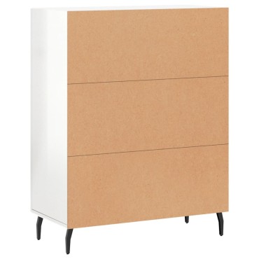vidaXL Ντουλάπι Γυαλιστερό Λευκό 69,5x34x90cm Επεξεργασμένο Ξύλο 1 τεμ.