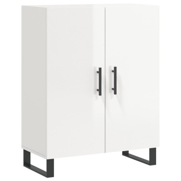 vidaXL Ντουλάπι Γυαλιστερό Λευκό 69,5x34x90cm Επεξεργασμένο Ξύλο 1 τεμ.