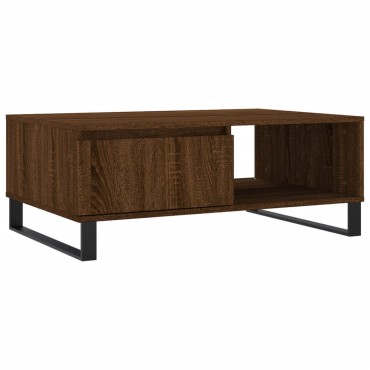 vidaXL Τραπεζάκι Σαλονιού Καφέ Δρυς 90x60x35cm από Επεξεργασμ. Ξύλο 1 τεμ.