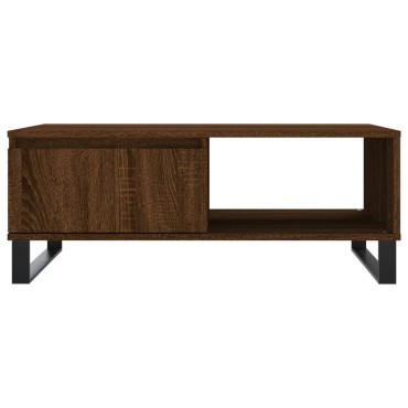 vidaXL Τραπεζάκι Σαλονιού Καφέ Δρυς 90x60x35cm από Επεξεργασμ. Ξύλο 1 τεμ.
