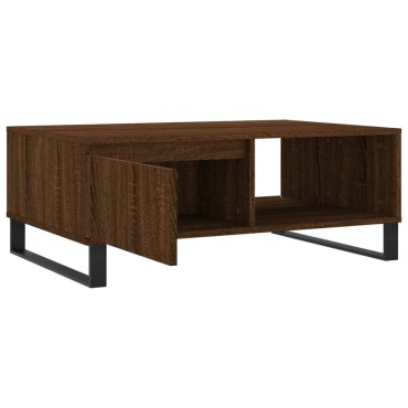vidaXL Τραπεζάκι Σαλονιού Καφέ Δρυς 90x60x35cm από Επεξεργασμ. Ξύλο 1 τεμ.