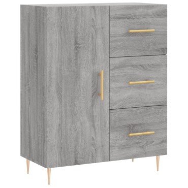 vidaXL Ντουλάπι Γκρι Sonoma 69,5x34x90cm από Επεξεργασμένο Ξύλο 1 τεμ.