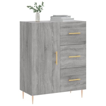 vidaXL Ντουλάπι Γκρι Sonoma 69,5x34x90cm από Επεξεργασμένο Ξύλο 1 τεμ.
