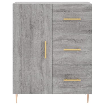 vidaXL Ντουλάπι Γκρι Sonoma 69,5x34x90cm από Επεξεργασμένο Ξύλο 1 τεμ.