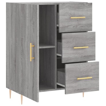 vidaXL Ντουλάπι Γκρι Sonoma 69,5x34x90cm από Επεξεργασμένο Ξύλο 1 τεμ.