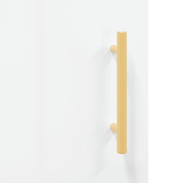 vidaXL Ντουλάπι Γυαλιστερό Λευκό 69,5x34x90cm Επεξεργασμένο Ξύλο 1 τεμ.
