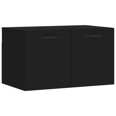 vidaXL Ντουλάπι Τοίχου Μαύρο 60x36,5x35cm από Επεξεργασμένο Ξύλο 1 τεμ.