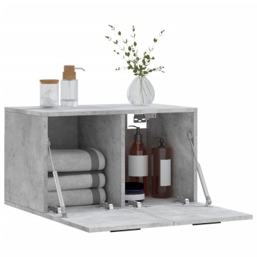 vidaXL Ντουλάπι Τοίχου Γκρι Σκυρ. 60x36,5x35cm Επεξεργασμένο Ξύλο 1 τεμ.