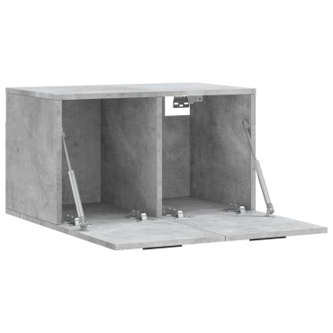 vidaXL Ντουλάπι Τοίχου Γκρι Σκυρ. 60x36,5x35cm Επεξεργασμένο Ξύλο 1 τεμ.