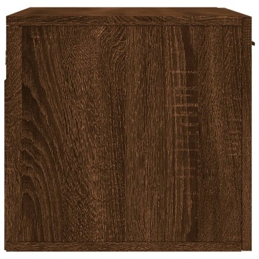 vidaXL Ντουλάπι Τοίχου Καφέ Δρυς 60x36,5x35cm Επεξεργασμένο Ξύλο 1 τεμ.
