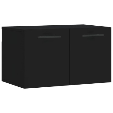 vidaXL Ντουλάπι Τοίχου Μαύρο 60x36,5x35cm από Επεξεργασμένο Ξύλο 1 τεμ.