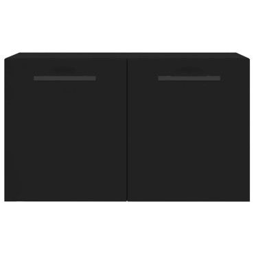 vidaXL Ντουλάπι Τοίχου Μαύρο 60x36,5x35cm από Επεξεργασμένο Ξύλο 1 τεμ.