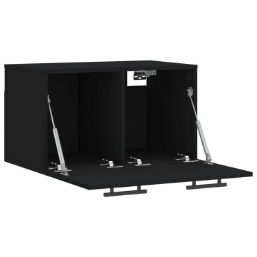 vidaXL Ντουλάπι Τοίχου Μαύρο 60x36,5x35cm από Επεξεργασμένο Ξύλο 1 τεμ.