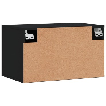 vidaXL Ντουλάπι Τοίχου Μαύρο 60x36,5x35cm από Επεξεργασμένο Ξύλο 1 τεμ.