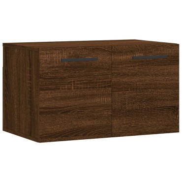 vidaXL Ντουλάπι Τοίχου Καφέ Δρυς 60x36,5x35cm Επεξεργασμένο Ξύλο 1 τεμ.