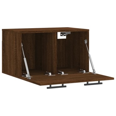 vidaXL Ντουλάπι Τοίχου Καφέ Δρυς 60x36,5x35cm Επεξεργασμένο Ξύλο 1 τεμ.