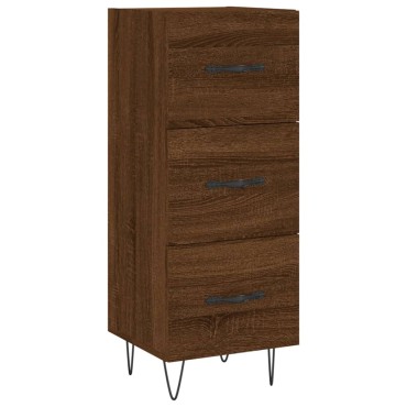 vidaXL Ντουλάπι Καφέ Δρυς 34,5x34x90cm Επεξεργασμένο Ξύλο 1 τεμ.