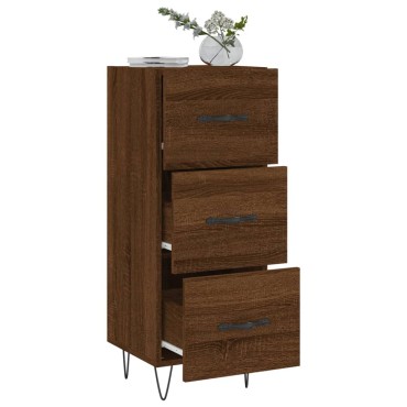vidaXL Ντουλάπι Καφέ Δρυς 34,5x34x90cm Επεξεργασμένο Ξύλο 1 τεμ.