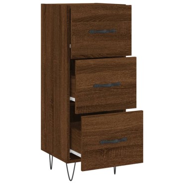 vidaXL Ντουλάπι Καφέ Δρυς 34,5x34x90cm Επεξεργασμένο Ξύλο 1 τεμ.