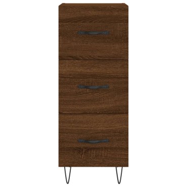 vidaXL Ντουλάπι Καφέ Δρυς 34,5x34x90cm Επεξεργασμένο Ξύλο 1 τεμ.