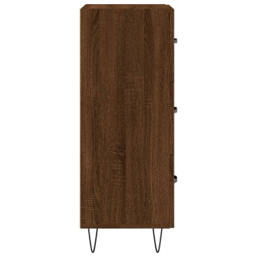 vidaXL Ντουλάπι Καφέ Δρυς 34,5x34x90cm Επεξεργασμένο Ξύλο 1 τεμ.