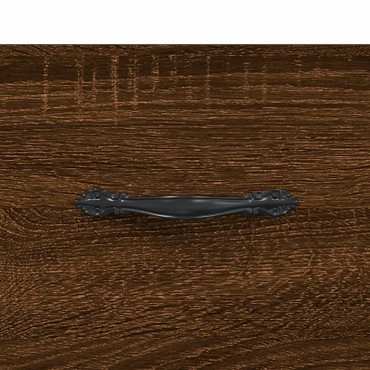 vidaXL Ντουλάπι Καφέ Δρυς 34,5x34x90cm Επεξεργασμένο Ξύλο 1 τεμ.