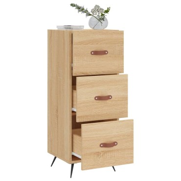 vidaXL Ντουλάπι Sonoma Δρυς 34,5x34x90cm από Επεξεργασμένο Ξύλο 1 τεμ.