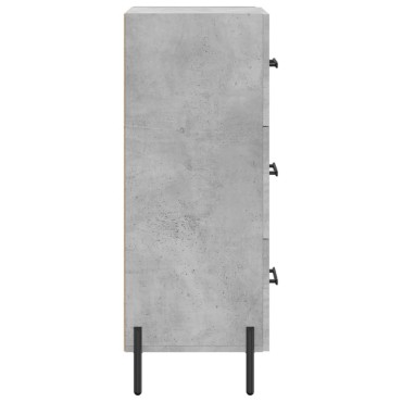 vidaXL Ντουλάπι Γκρι Σκυροδέματος 34,5x34x90cm Επεξεργασμένο Ξύλο 1 τεμ.