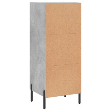 vidaXL Ντουλάπι Γκρι Σκυροδέματος 34,5x34x90cm Επεξεργασμένο Ξύλο 1 τεμ.