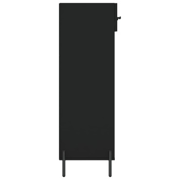 vidaXL Παπουτσοθήκη Μαύρη 60x35x105cm από Επεξεργασμένο Ξύλο