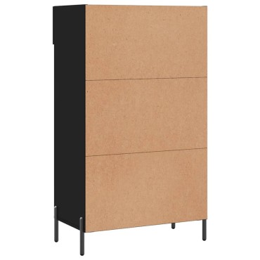 vidaXL Παπουτσοθήκη Μαύρη 60x35x105cm από Επεξεργασμένο Ξύλο