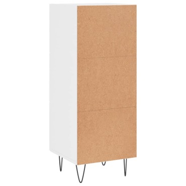 vidaXL Ντουλάπι Γυαλιστερό Λευκό 34,5x34x90cm Επεξεργασμένο Ξύλο 1 τεμ.