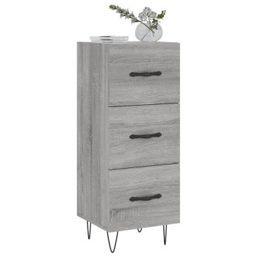 vidaXL Ντουλάπι Γκρι Sonoma 34,5x34x90cm από Επεξεργασμένο Ξύλο 1 τεμ.