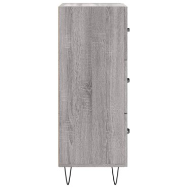 vidaXL Ντουλάπι Γκρι Sonoma 34,5x34x90cm από Επεξεργασμένο Ξύλο 1 τεμ.