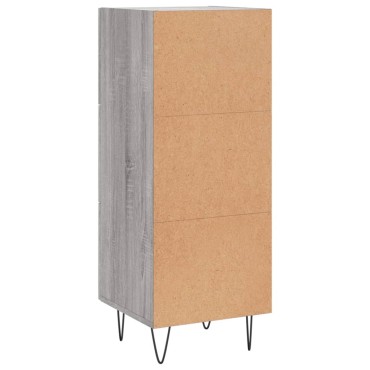 vidaXL Ντουλάπι Γκρι Sonoma 34,5x34x90cm από Επεξεργασμένο Ξύλο 1 τεμ.