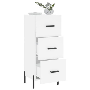 vidaXL Ντουλάπι Λευκό 34,5x34x90cm από Επεξεργασμένο Ξύλο 1 τεμ.