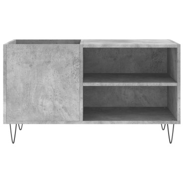 vidaXL Δισκοθήκη Γκρι Σκυροδέματος 85x38x48cm από Επεξεργ. Ξύλο