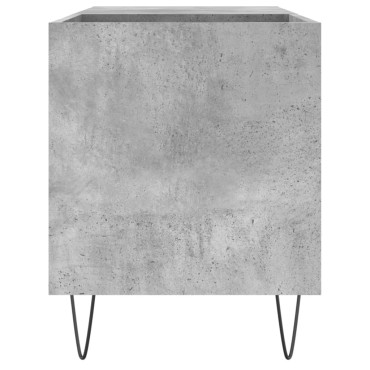 vidaXL Δισκοθήκη Γκρι Σκυροδέματος 85x38x48cm από Επεξεργ. Ξύλο