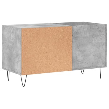 vidaXL Δισκοθήκη Γκρι Σκυροδέματος 85x38x48cm από Επεξεργ. Ξύλο
