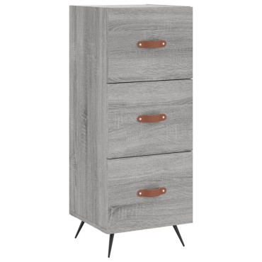 vidaXL Ντουλάπι Γκρι Sonoma 34,5x34x90cm από Επεξεργασμένο Ξύλο 1 τεμ.