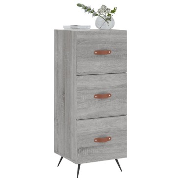 vidaXL Ντουλάπι Γκρι Sonoma 34,5x34x90cm από Επεξεργασμένο Ξύλο 1 τεμ.