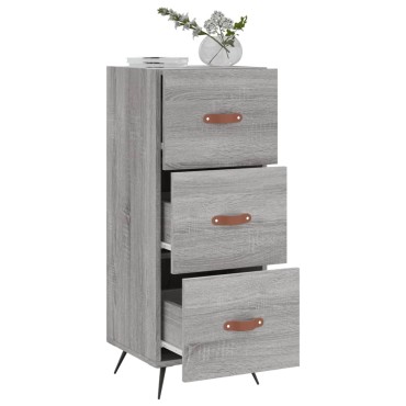 vidaXL Ντουλάπι Γκρι Sonoma 34,5x34x90cm από Επεξεργασμένο Ξύλο 1 τεμ.