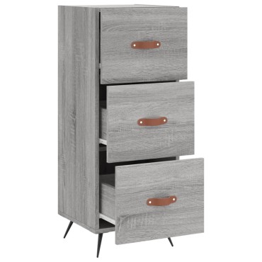vidaXL Ντουλάπι Γκρι Sonoma 34,5x34x90cm από Επεξεργασμένο Ξύλο 1 τεμ.
