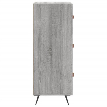 vidaXL Ντουλάπι Γκρι Sonoma 34,5x34x90cm από Επεξεργασμένο Ξύλο 1 τεμ.