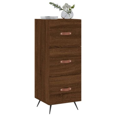 vidaXL Ντουλάπι Καφέ Δρυς 34,5x34x90cm Επεξεργασμένο Ξύλο 1 τεμ.