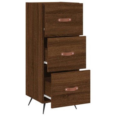 vidaXL Ντουλάπι Καφέ Δρυς 34,5x34x90cm Επεξεργασμένο Ξύλο 1 τεμ.
