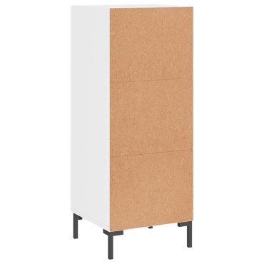 vidaXL Ντουλάπι Γυαλιστερό Λευκό 34,5x34x90cm Επεξεργασμένο Ξύλο 1 τεμ.