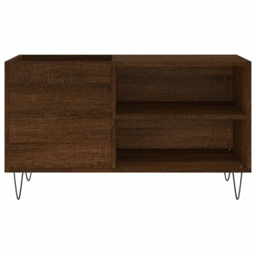 vidaXL Δισκοθήκη Καφέ Δρυς 85x38x48cm από Επεξεργασμένο Ξύλο