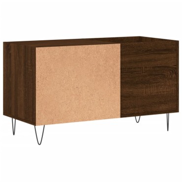 vidaXL Δισκοθήκη Καφέ Δρυς 85x38x48cm από Επεξεργασμένο Ξύλο