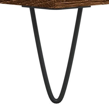 vidaXL Δισκοθήκη Καφέ Δρυς 85x38x48cm από Επεξεργασμένο Ξύλο